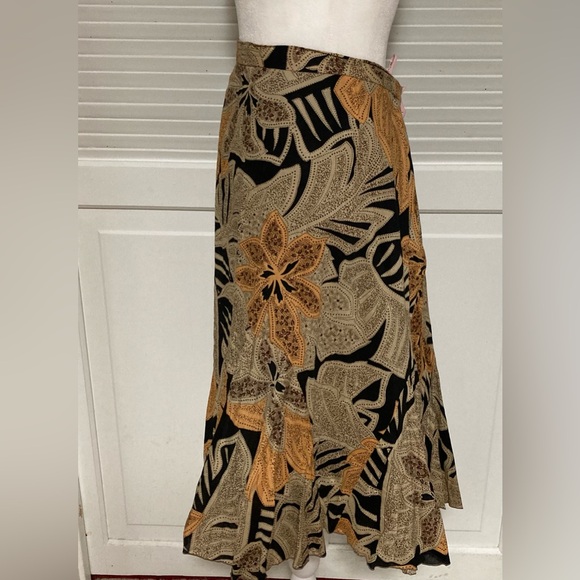 EUC Vintage Hearts of Palm Midi Skirt Size 16 - Picture 4 of 12